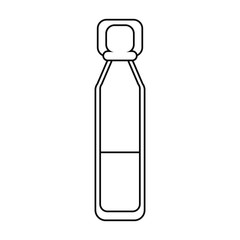 bottle vials medical healthy thin line vector illustration eps 10