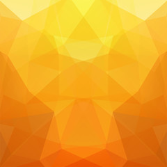 Background made of yellow, orange triangles. Square composition with geometric shapes. Eps 10