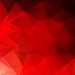 Polygonal red vector background. Can be used in cover design, book design, website background. Vector illustration