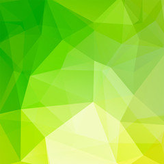 Fototapeta na wymiar Polygonal vector background. Can be used in cover design, book design, website background. Vector illustration. Green, yellow colors.