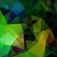 Abstract geometric style green background. Vector illustration. Green, black colors.
