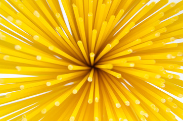 blur background of vermicelli spaghetti, pasta from durum wheat.