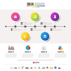 Timeline Infographics Design Template