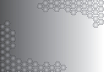 Vector pattern of future technology on black and white background.