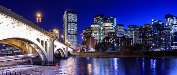 View of Centre Street and Calgary Downtown