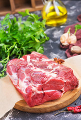 raw meat