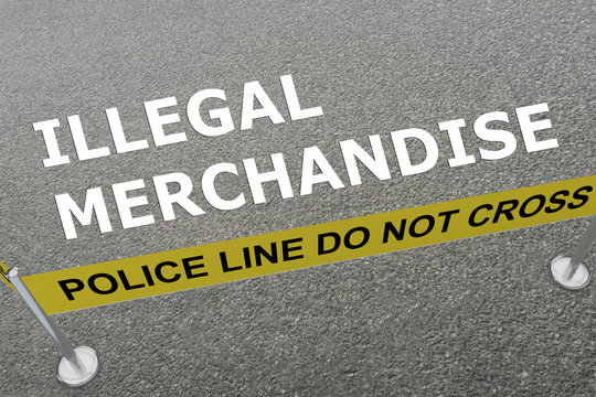 Illegal Merchandise concept