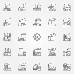 Factory icons set