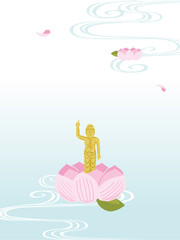 花祭り　イラスト