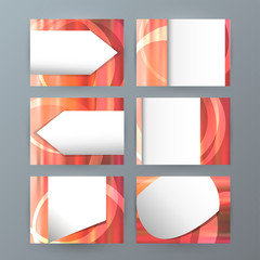 Set of 6 design Business brochure  templates for multipurpose pr