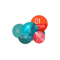 Abstract vector business geometric infographics