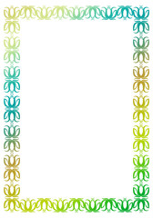 Obraz premium Beautiful gradient frame. Raster clip art.