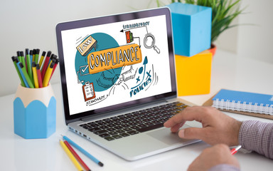 Compliance Concept on Tablet PC Screen