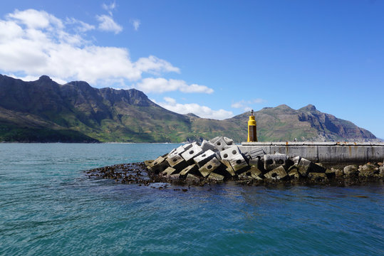 Beautiful landscape of the port in Cape town, South Africa