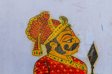 Painting of a Rajput warrior