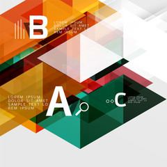 Vector geometric abstract background