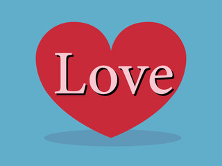 heart symbol. Cartoon design style . vector illustration.