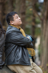 Fototapeta premium 年の差カップル