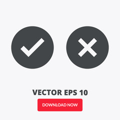Check mark vector icon