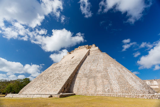 Uxmal, Mexico. Pyramid of the Magician.