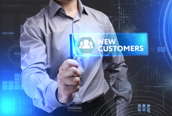 Business, Technology, Internet and network concept. Young busine