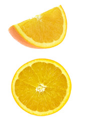 Orange slice isolated