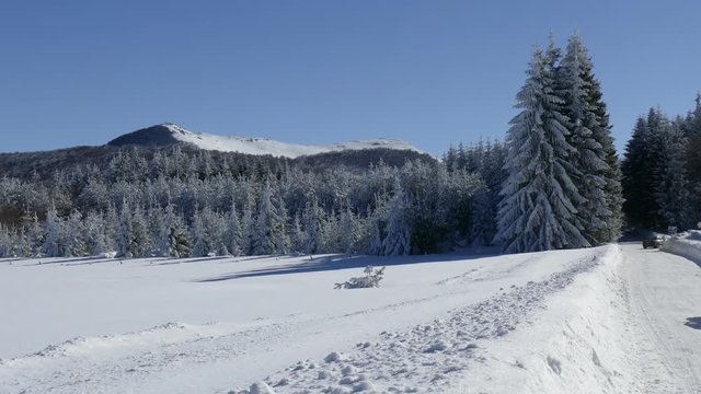 Winter mountain resort Uzana Bulgaria. 