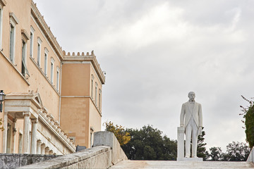  View of Greek parliament.