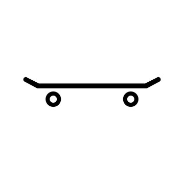 Graphics silhouette skateboard icon - vector Illustration