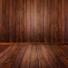Room. The brown wood texture