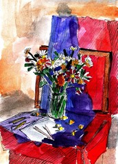 акварельный натюрморт