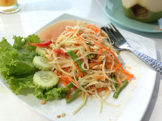 Somtam or Papaya salad