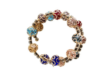 Obraz premium Golden bracelet isolated