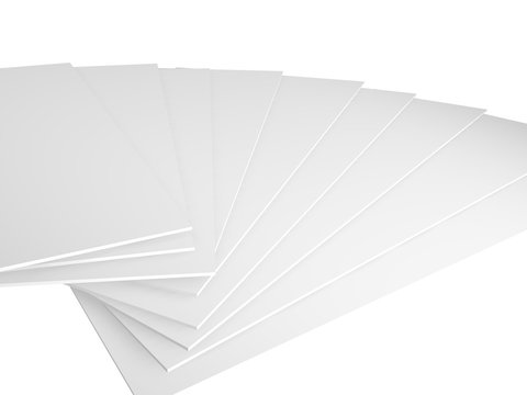 3d redner of templates for leaflets or postcards