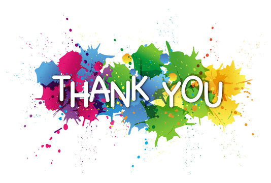 Thank you sur fond t&acirc;ches
