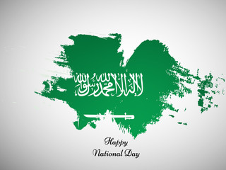 illustration of elements of Saudi Arabia National Day Background