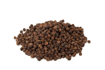 heap of black peppercorns