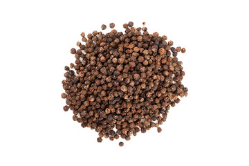 heap of black peppercorns