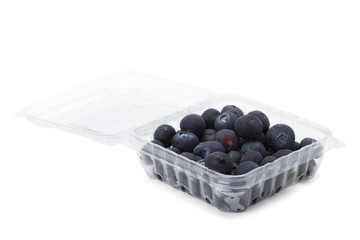 blueberry in plastic package