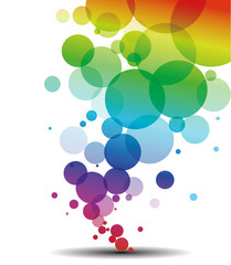 vector background with colored circles