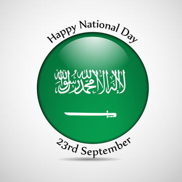 illustration of elements of Saudi Arabia National Day Background