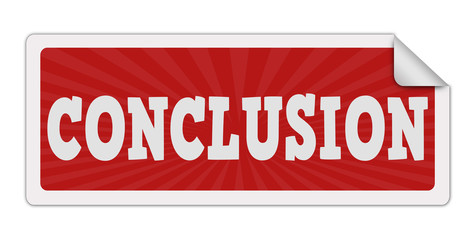 Label  with word conclusion inside