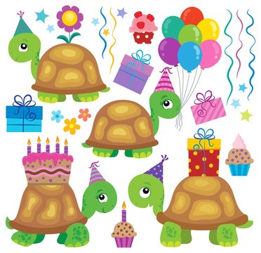 Party turtles theme image 2