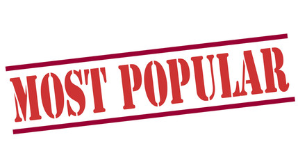 Stamp with text most popular inside, vector © balintandreea