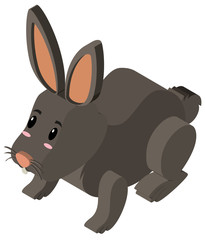 3D design for black rabbit