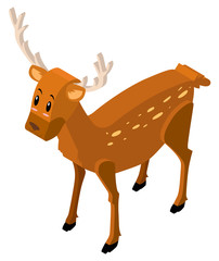 3D design for cute deer