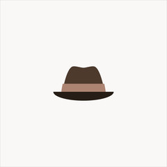 Men's hat icon. flat design