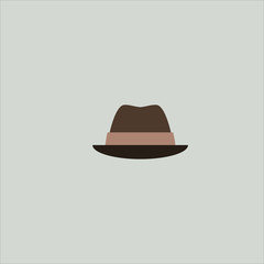 Men's hat icon. flat design