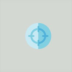 aim icon flat design