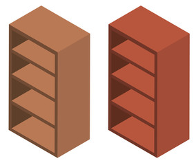 3D design for wooden shelves